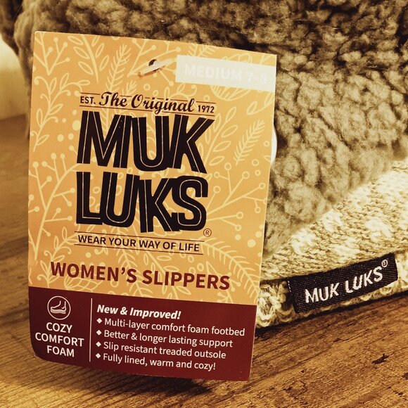 Muk Luks Melinda Bootie Slippers (Grey Snow) - Picture 6 of 10